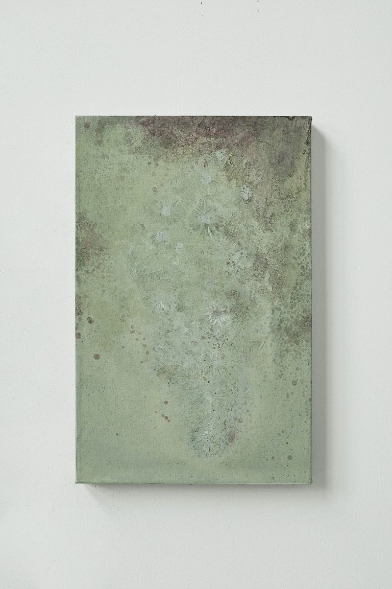 Fabio Marullo, Misura e forma di ciò che è dentro, 2019, oil on linen, cm 55x35