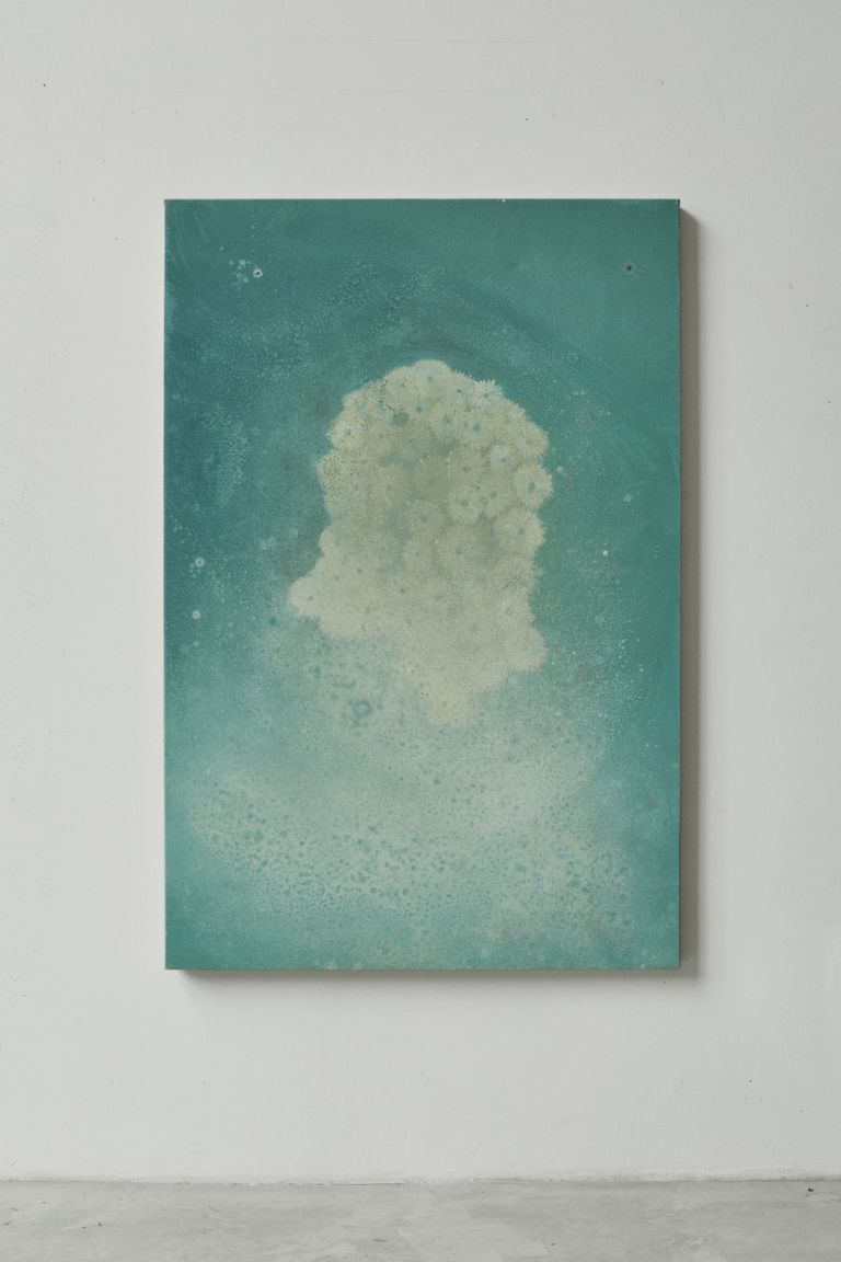 Fabio Marullo, Molto alto nell'atmosfera, 2019, oil on linen, cm 150x100