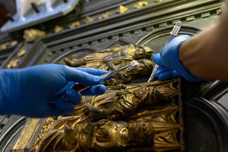 Le tre Porte del Battistero di Firenze nella Sala del Paradiso del Museo dell’Opera del Duomo; Courtesy: Opera di Santa Maria del Fiore, Firenze, FOTO Claudio Giovannini/CGE