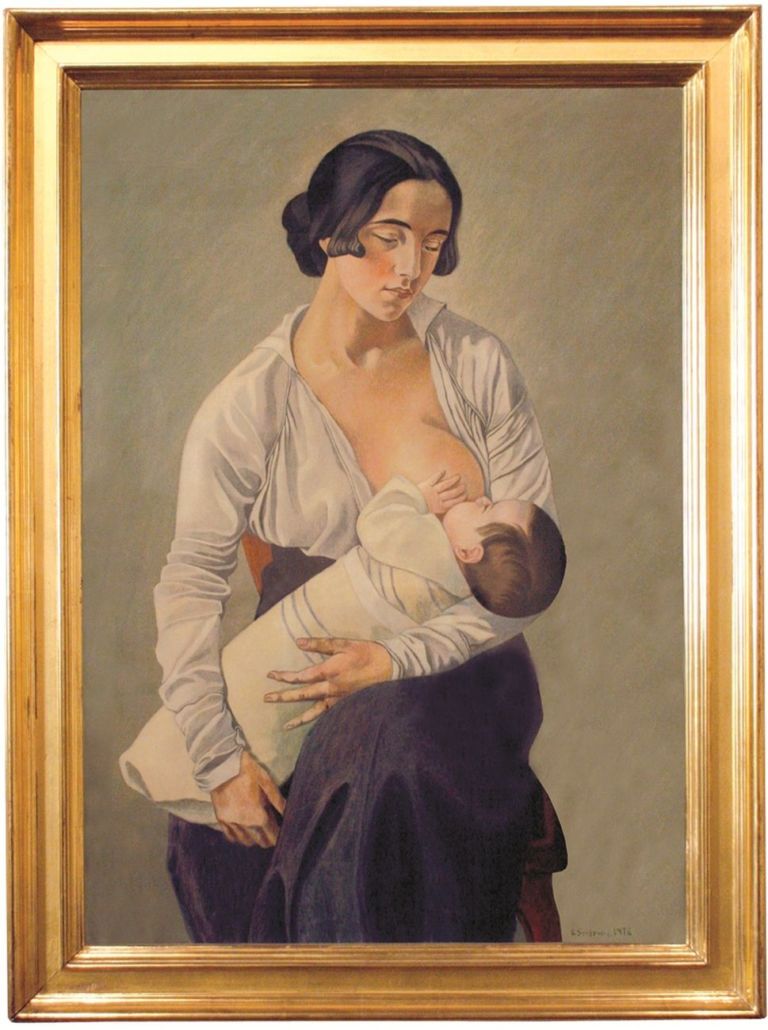 Gino Severini, Maternità, 1916. Museo dell’Accademia Etrusca e della Città di Cortona