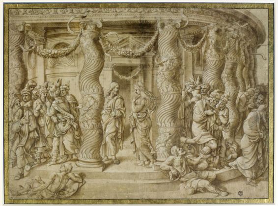 Giulio Romano, Cristo e l’adultera. Parigi, Musée du Louvre