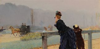 Giuseppe De Nittis, Al Bois, 1873, olio su tela, cm 20 x 30. Courtesy Archivi Boldini De Nittis Zandomeneghi