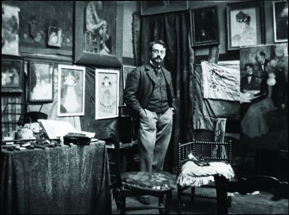 Henri Evenepoel, Henri Matisse dans l’atelier d’Henri Evenepoel, Paris, Avenue de la Motte-Picquet, octobre 1897. Musées Royaux des Beaux-Arts de Belgique, Bruxelles. Fonds Henri Evenepoel