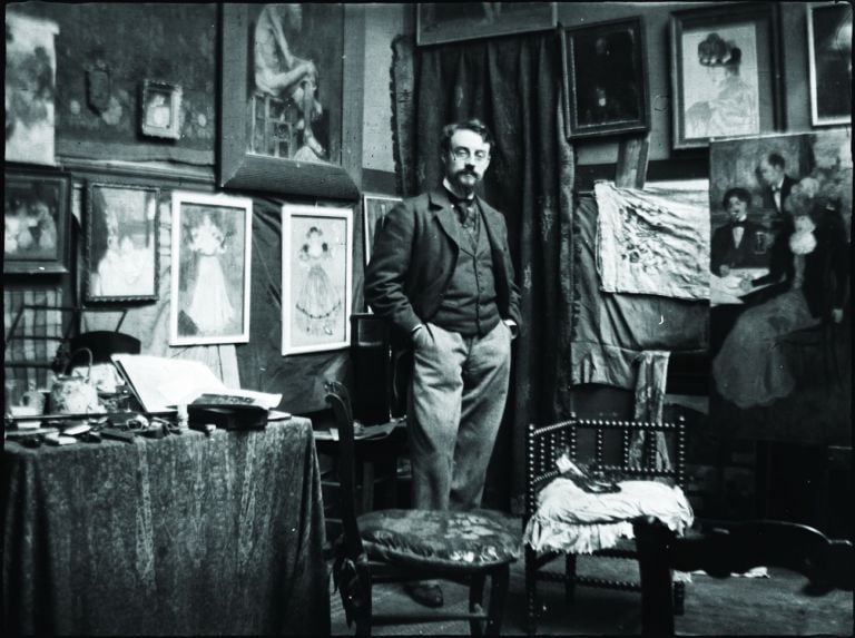 Henri Evenepoel, Henri Matisse dans l’atelier d’Henri Evenepoel, Paris, Avenue de la Motte-Picquet, octobre 1897. Musées Royaux des Beaux-Arts de Belgique, Bruxelles. Fonds Henri Evenepoel