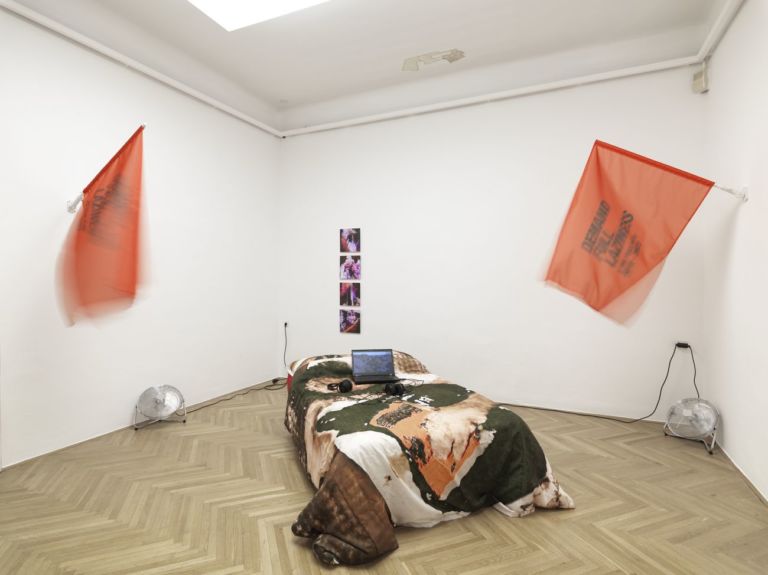 Hyperemployment. Installation view at MGLC International Centre of Graphic Arts, Lubiana 2019. Guido Segni Photo Jaka Babnik Archive MGLC Aksioma