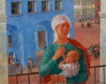 Kuz’ma Petrov Vodkin, 1918 a Pietrogrado (La Madonna di Pietrogrado), 1920. Mosca, The State Tretyakov Gallery