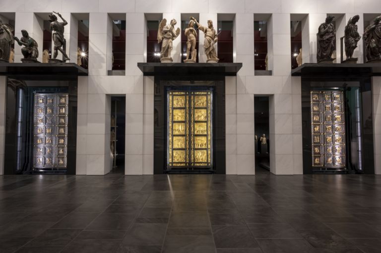 Le tre Porte del Battistero di Firenze nella Sala del Paradiso del Museo dell’Opera del Duomo; Courtesy: Opera di Santa Maria del Fiore, Firenze, FOTO Claudio Giovannini/CGE