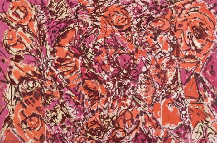 Lee Krasner, Icarus, 1964. Thomson Family Collection © The Pollock Krasner Foundation. Courtesy Kasmin Gallery. Photo Diego Flores Lee Krasner, Icarus, 1964. Thomson Family Collection © The Pollock Krasner Foundation. Courtesy Kasmin Gallery. Photo Diego Flores