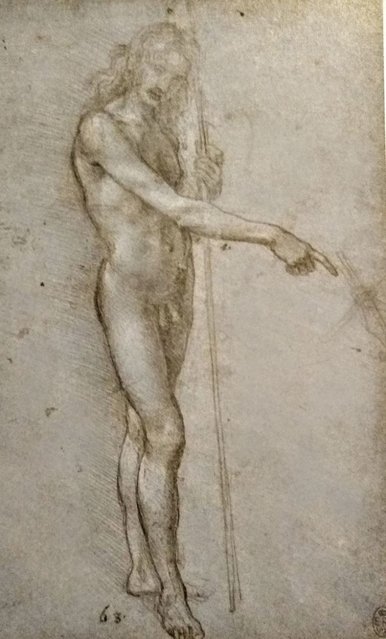 Leonardo da Vinci, San Giovanni Battista. The Royal Collection, HM Queen Elizabeth II, Windsor