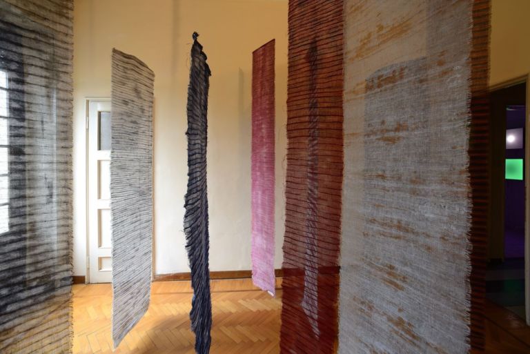 Libere tutte. Installation view at Casa Testori, Novate Milanese 2019. Photo Michele Alberto Sereni. Lalla Lussu