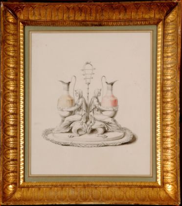 Luigi Valadier, Disegno per oliera del servizio Borghese, 1784 ca. Collezione Alessandra Di Castro, Roma. Photo Nuova Arte Grafica