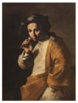 Maestro dell’annuncio ai pastori (Juan Dò?), Giovane che odora una rosa, 1640 1645. Collezione Fondazione De Vito