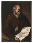 Maestro dell’annuncio ai pastori (Juan Dò?), Vecchio con cartigli, 1650 ca. Collezione Fondazione De Vito