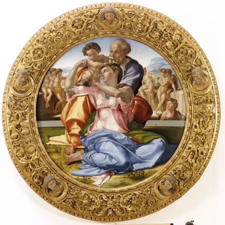 Michelangelo Buonarroti, Sacra Famiglia (Tondo Doni), 1507, Firenze, Galleria degli Uffizi