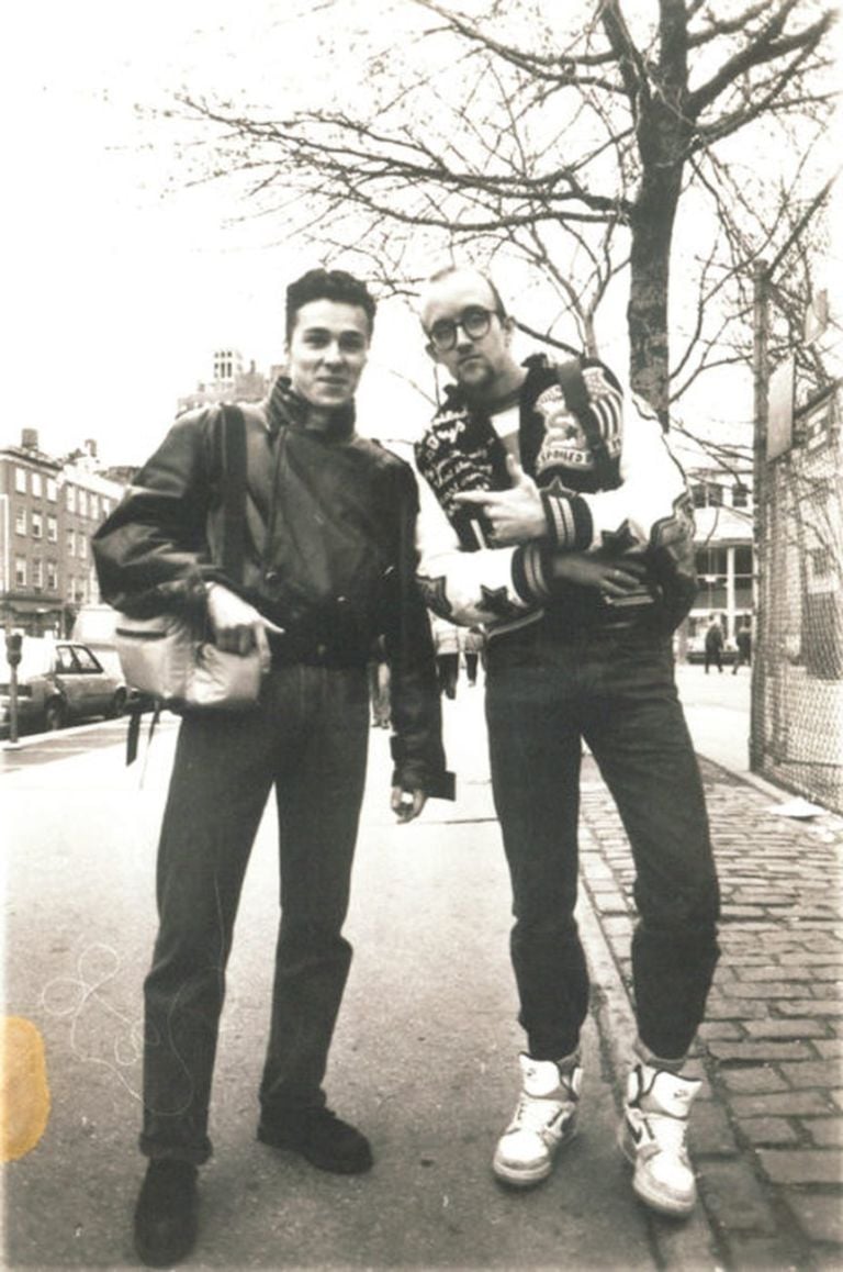 Piergiorgio Castellani e Keith Haring a New York City