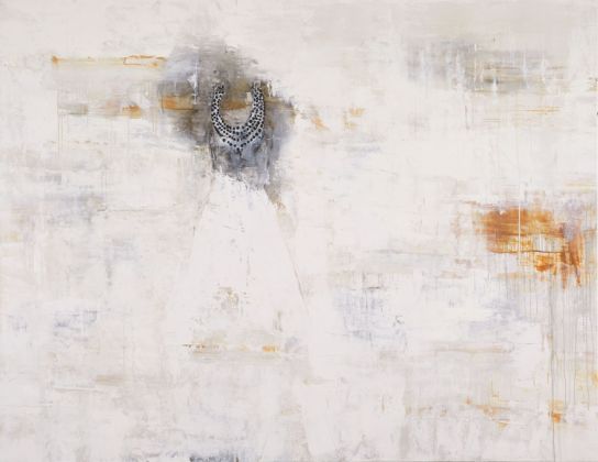 Piero Pizzi Cannella, Le perle, 2019, tecnica mista su tela, cm 155x200