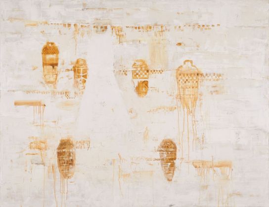 Piero Pizzi Cannella, Ombra cinese, 2019, tecnica mista su tela, cm 155x200