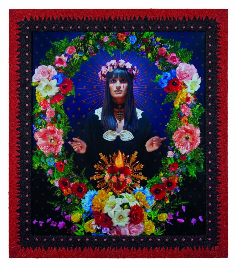 Pierre et Gilles, La Madone aux fleurs, Clara Luciani. Collection Pierre et Gilles. Courtesy Galerie Templon, Paris Brussels © Pierre et Gilles