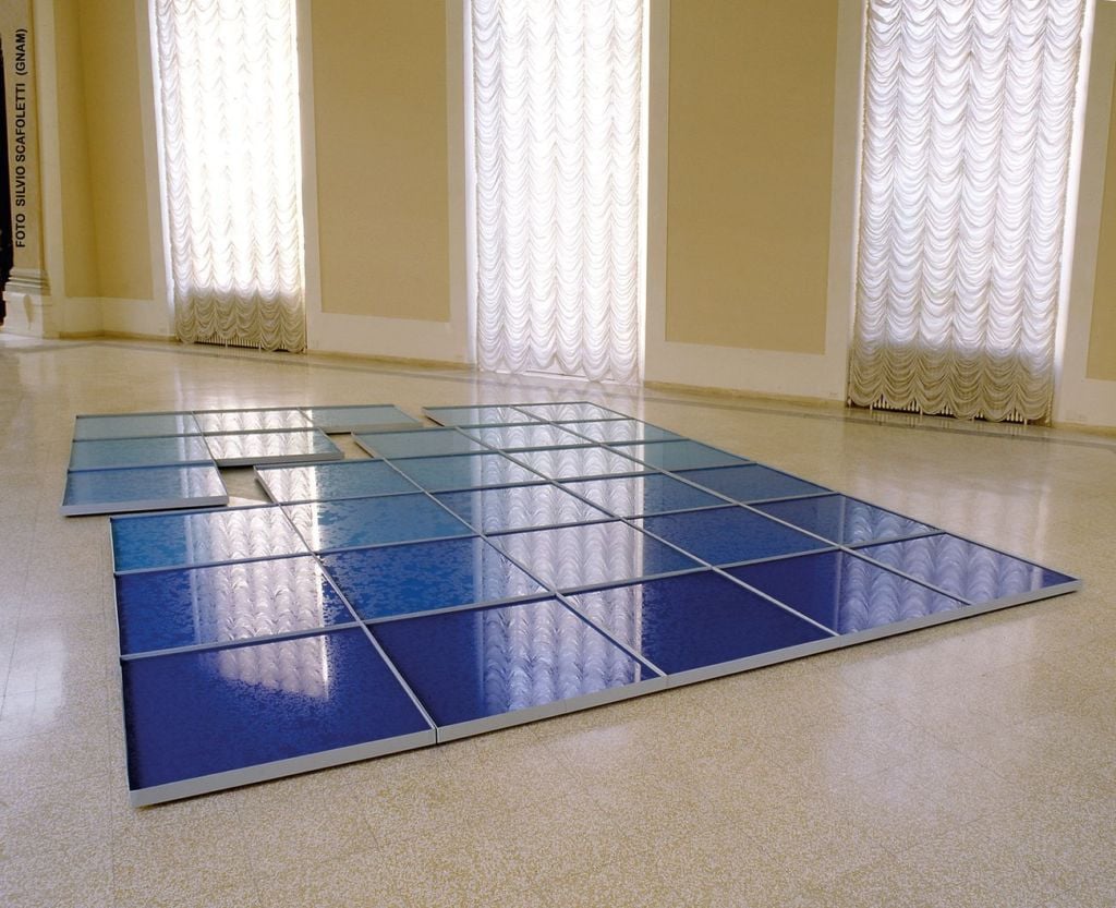 Pino Pascali, 32 metri quadrati di mare circa, 1967, Roma, Galleria Nazionale d&rsquo;Arte Moderna e Contemporanea