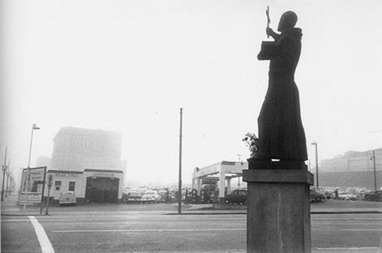 Robert Frank, St. Francis, Gas Station and City Hall, Los Angeles, 1956