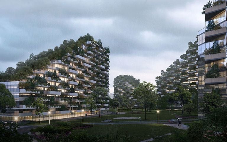 Stefano Boeri Architetti, Liuzhou Forest City. Courtesy SBA Stefano Boeri Architetti