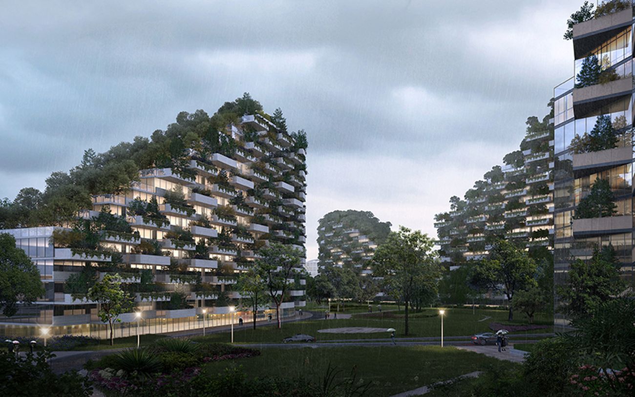 Stefano Boeri Architetti, Liuzhou Forest City. Courtesy SBA Stefano