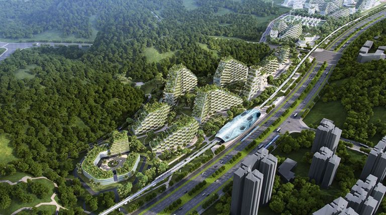 Stefano Boeri Architetti, Liuzhou Forest City. Courtesy SBA Stefano Boeri Architetti