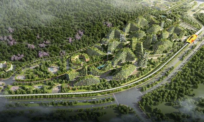 Stefano Boeri Architetti, Liuzhou Forest City. Courtesy SBA Stefano Boeri Architetti