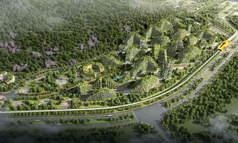 Stefano Boeri Architetti, Liuzhou Forest City. Courtesy SBA Stefano Boeri Architetti