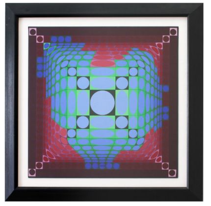 Victor Vasarely, Sin Dell A, 1980. Collezione Mongino. Photo © Bruno Bani