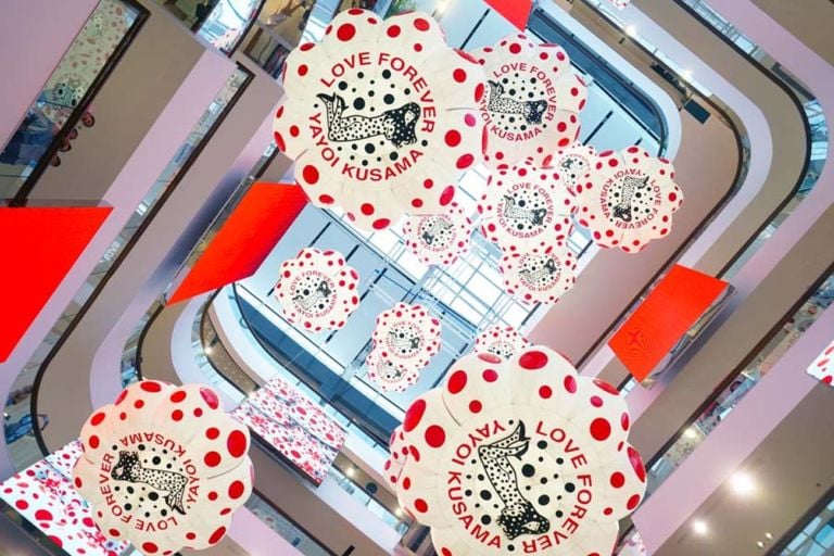 Yayoi Kusama, Central World CR. Courtesy Bangkok Art Biennial 2018