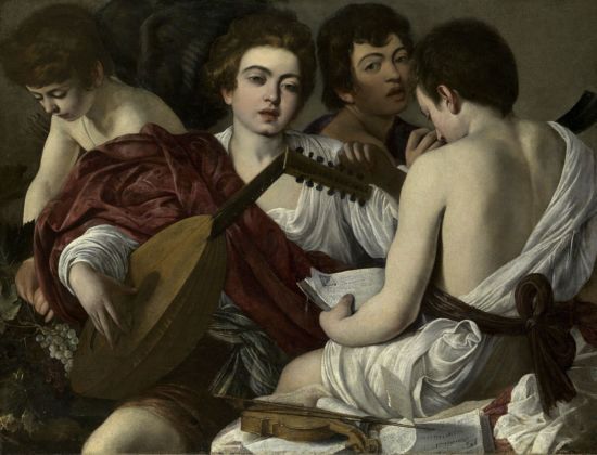 Caravaggio, I musici 1597, olio su tela New York, The Metropolitan Museum of Art