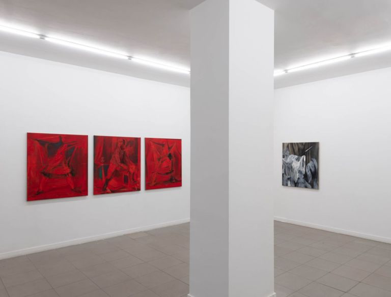 Alessandro Scarabello. I Still Paint (Recent Works 2017–2019). Exhibition view at The Gallery Apart, Roma 2020. Courtesy The Gallery Apart, Roma. Photo Giorgio Benni