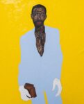 Amoako Boafo, Hudson in a baby blue suit, 2019. Photo credit Rubell Museum