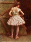 Angelo Morbelli, Balleria a La Scala. Collezione privata