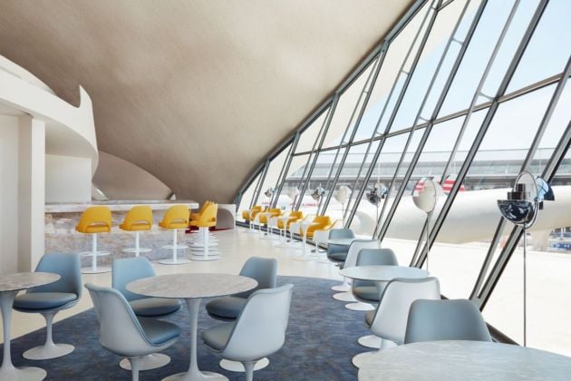 Bon appétit! The Paris Café by Jean Georges serves breakfast, lunch and dinner — as well as amazing views. Photo credits TWA Hotel – David Mitchell