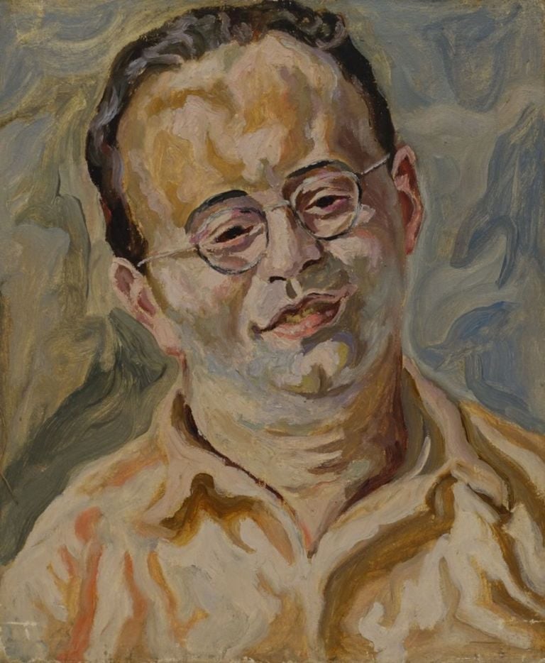 Carlo Levi, Ritratto di Aldo Garosci, 1948, olio su tela, 47 x 38 cm. Roma, Fondazione Carlo Levi