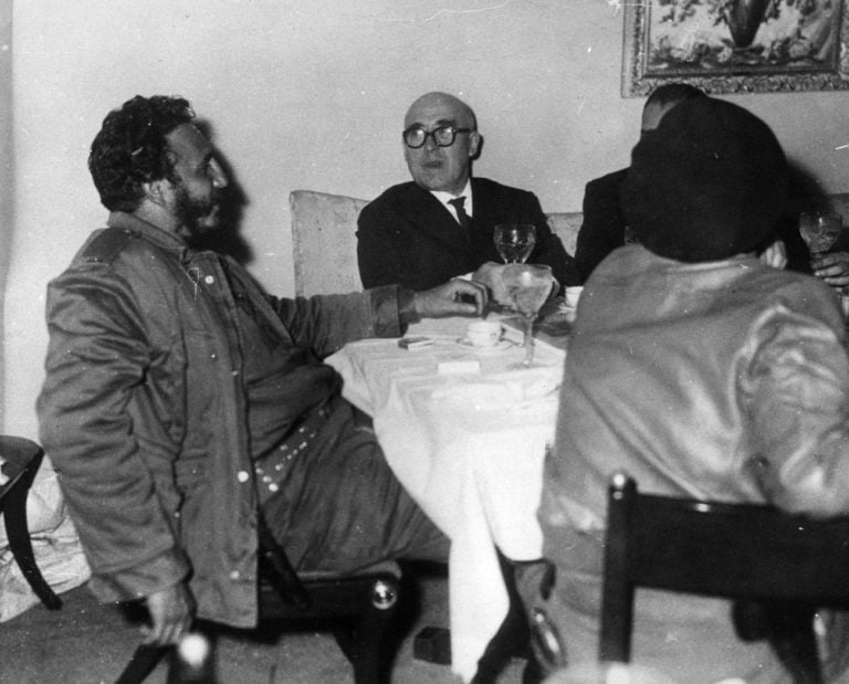 Cesare Zavattini e Fidel Castro, L’Havana, Cuba, 1959