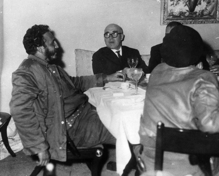Cesare Zavattini e Fidel Castro, L’Havana, Cuba, 1959