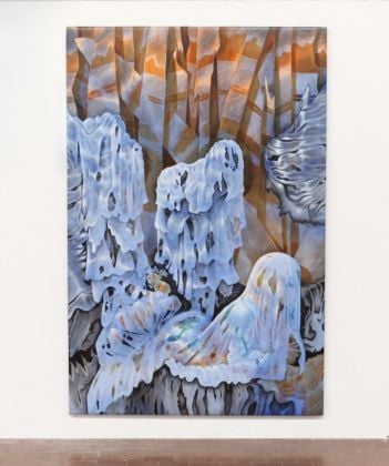 Diego Gualandris, Giacimento di glucosio, 2019, olio su tela, 205x135 cm
