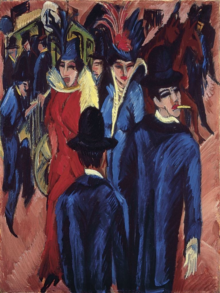 Ernst Ludwig Kirchner, Berlin Street Scene, 1913 14. Neue Galerie, New York & Private Collection
