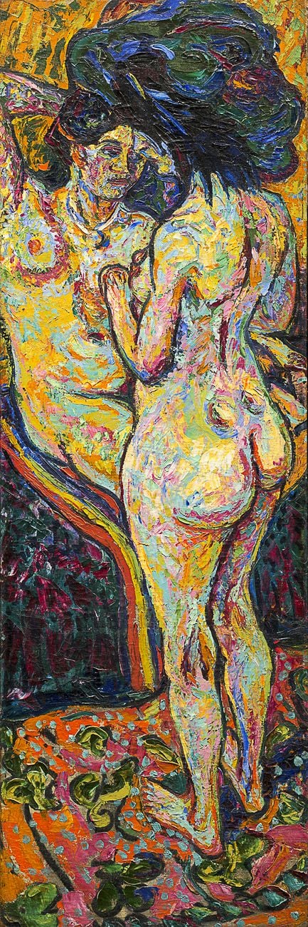 Ernst Ludwig Kirchner, Two Nudes, 1907. National Gallery of Art, Washington
