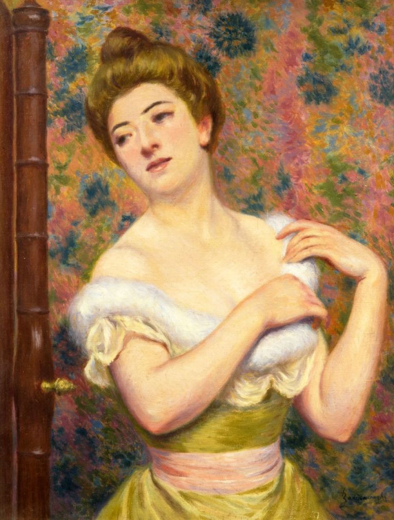 Federico Zandomeneghi, Alla toeletta. Collezione privata