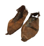 Paio di calzature da bambino Roman Vindolanda Fort and Museum, Bardon Mill, UK