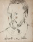 Franco Gentilini, Ritratto di Ezra Pound, 1955. Collezione Vanni e Alina Scheiwiller, Milano