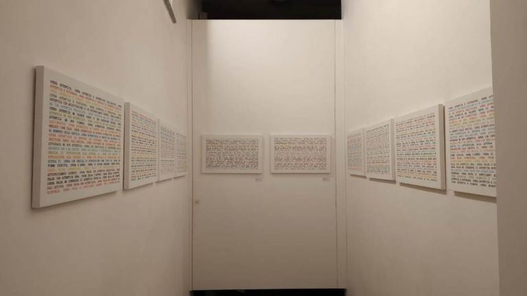 Giuseppe Tubi. Antologica delle mostre irrealizzate 2008 2018. Exhibition view at Galleria del Mascherino, Roma 2019. Courtesy Galleria del Mascherino