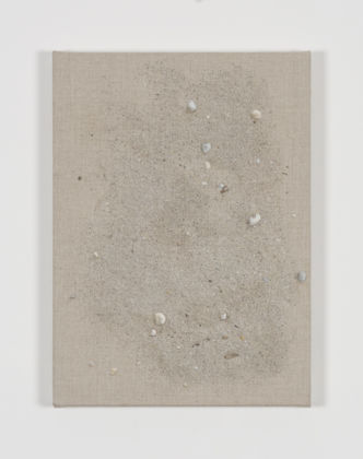 Helene Appel, Sand and Stones, 2018, acrilico su lino, cm 44 x 32. Courtesy l’artista e P420, Bologna