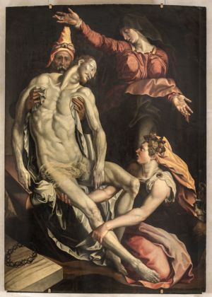 Jacopino del Conte, Deposizione di Cristo, seconda metà del XVI sec., olio su tavola, cm 180x129. Roma, Gallerie Nazionali Barberini Corsini