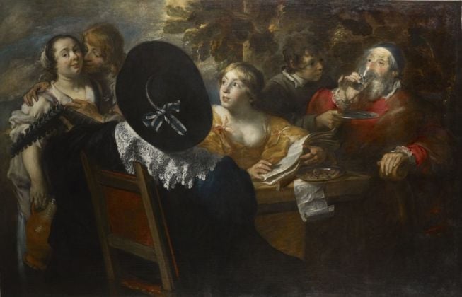 Jan Cossiers, L’allegria compagnia (I cinque sensi), post 1650. Collezione privata