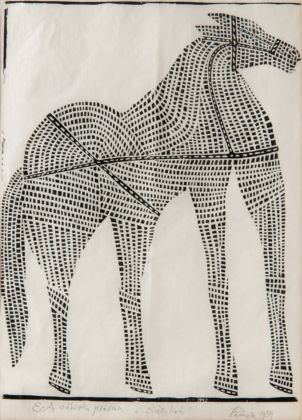 Jerzy Panek, Cavallo bianco, 1959. Collezione Vanni e Alina Scheiwiller, Milano